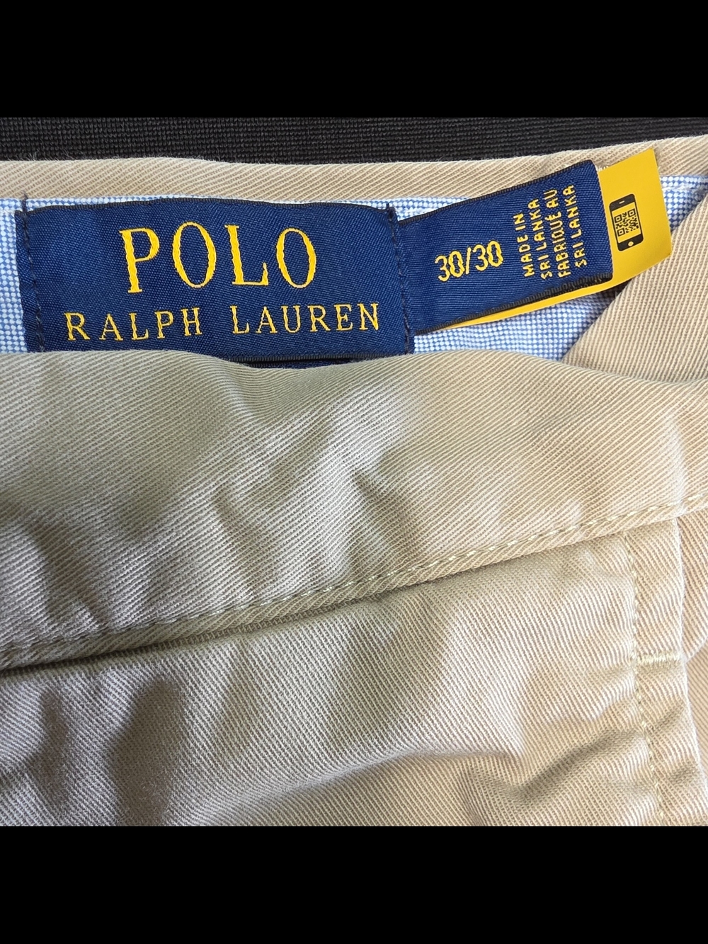 Polo by Ralph Lauren Khaki Straight-Leg Chinos 30W
